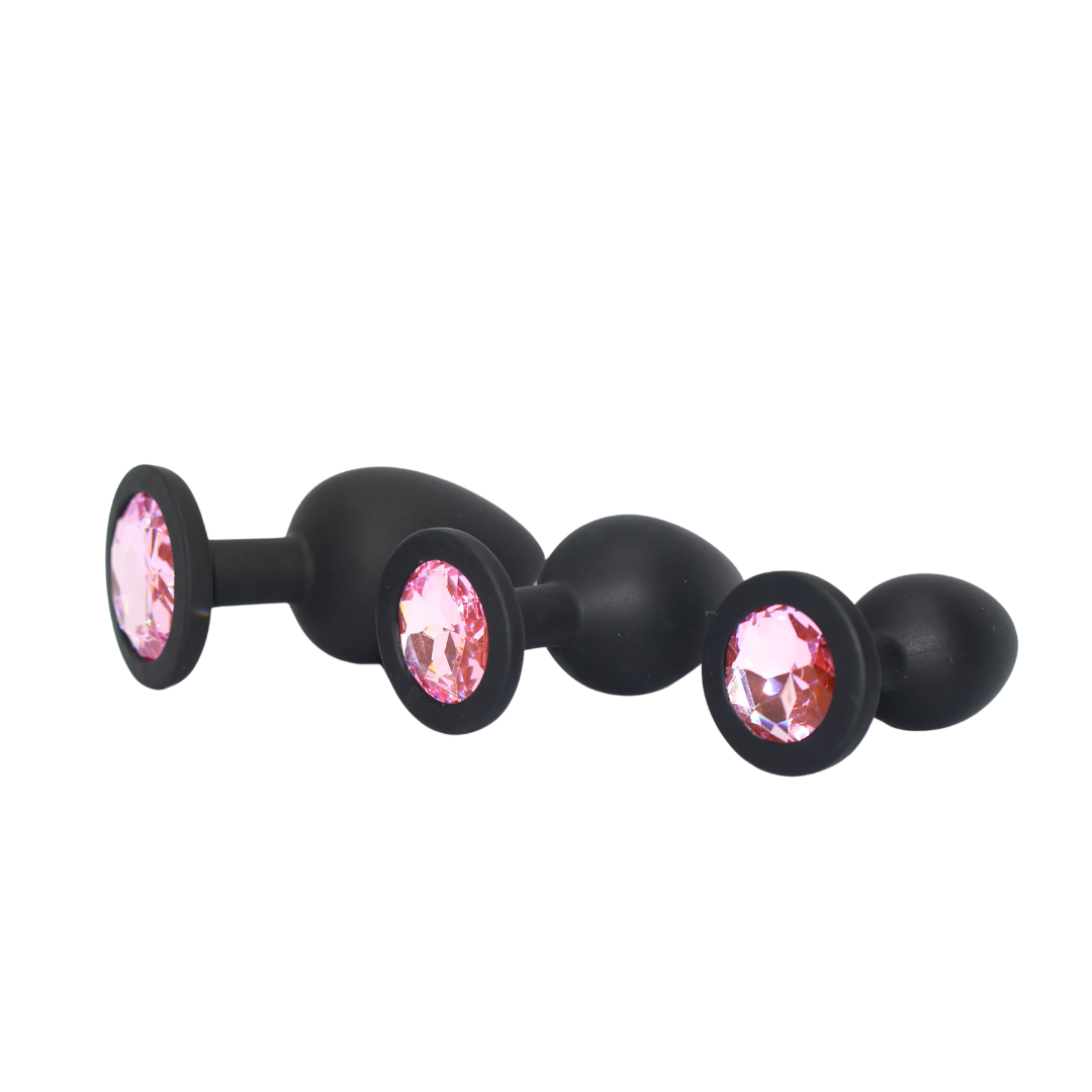 silicone Pink Anal Plug