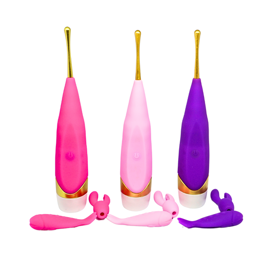Thin 3 headed vibrator