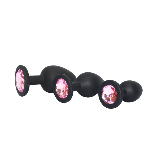 silicone Pink Anal Plug
