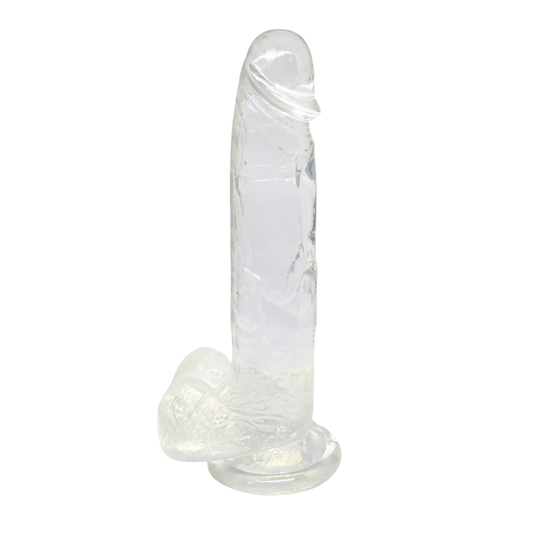 Clear dildo